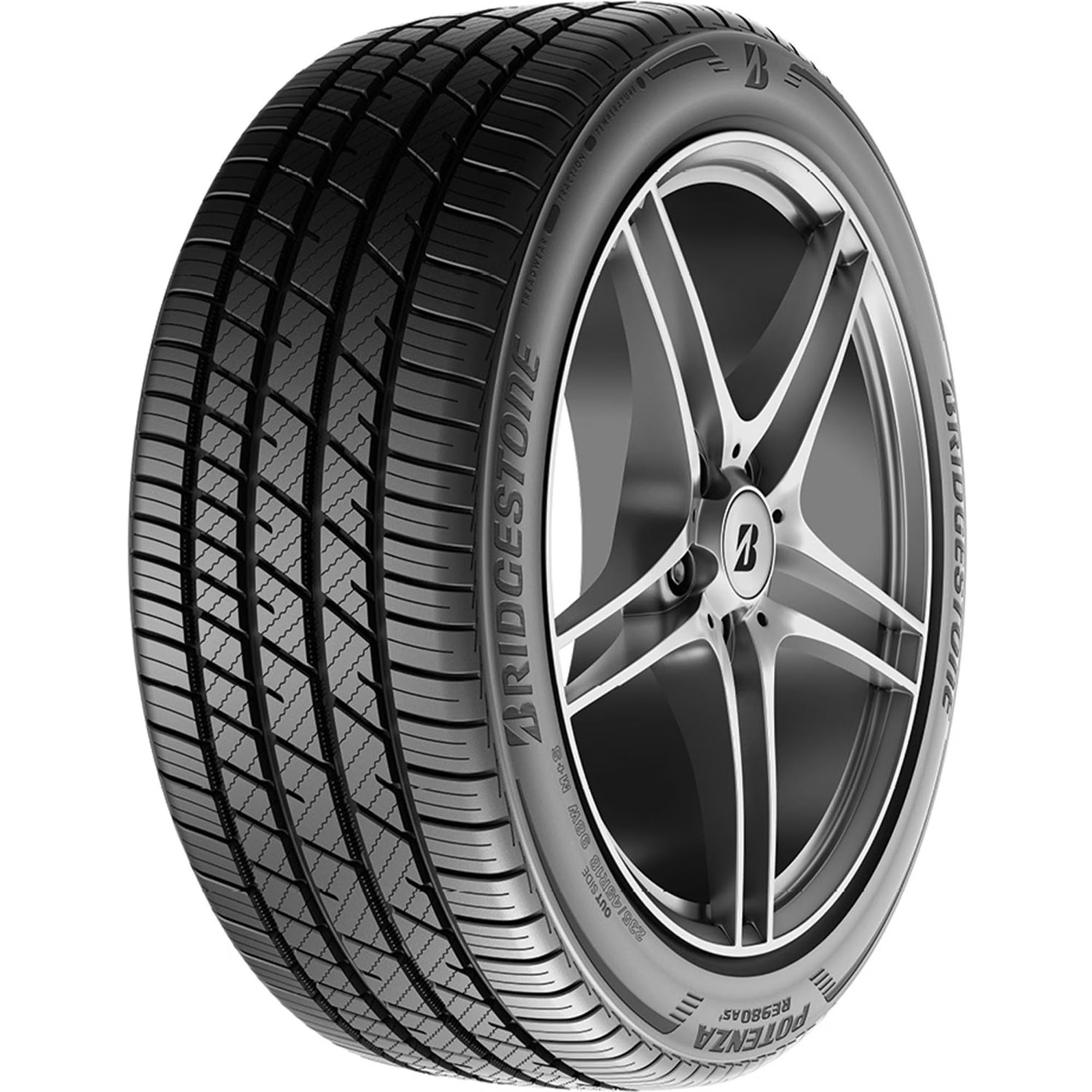 Bridgestone Potenza RE980AS+ Performance 235/50R18 97W Passenger Tire
