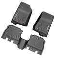 RVNI TPE Rubber Front and Rear for 2018-2024 Jeep Wrangler JL 4-Door Floor Mats Set All-Weather Protection