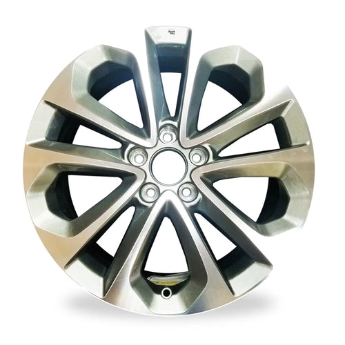 18  New Single 18x8 Alloy Wheel For 2013 2014 2015 Honda Accord Machined GREY OEM Design Replacement Rim