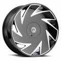 LUXXX ALLOYS 21 24X9.5 5X127/5X139.7 18ET 87.1CB GLOSS BLACK MILLED WHEEL