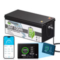 36V 100AH Golf Carts LiFePO4 Battery Bluetooth with Free APP Monitor,38.4V TCBWORTH for RV,Marine,Trolling Motor,Solar,Built in 200A BMS,7.68kW Output