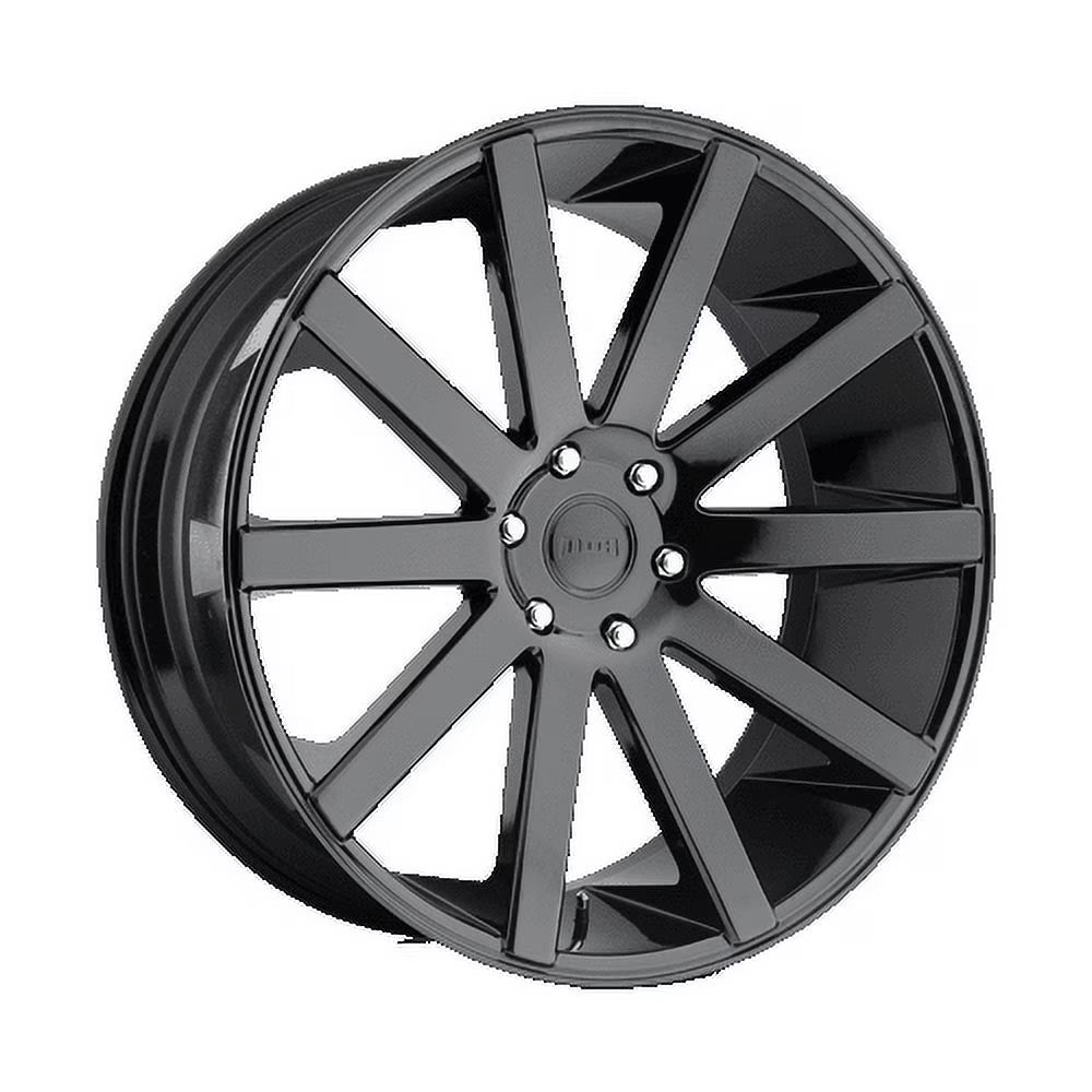 DUB 1PC Aluminum Rim S219 SHOT CALLA 22X9.5in Gloss Black Finish, S219229584+20