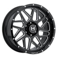 20x12 Hostile H108 Sprocket Blade Cut (Blk Milled) Wheel 6x5.5 (-44mm)