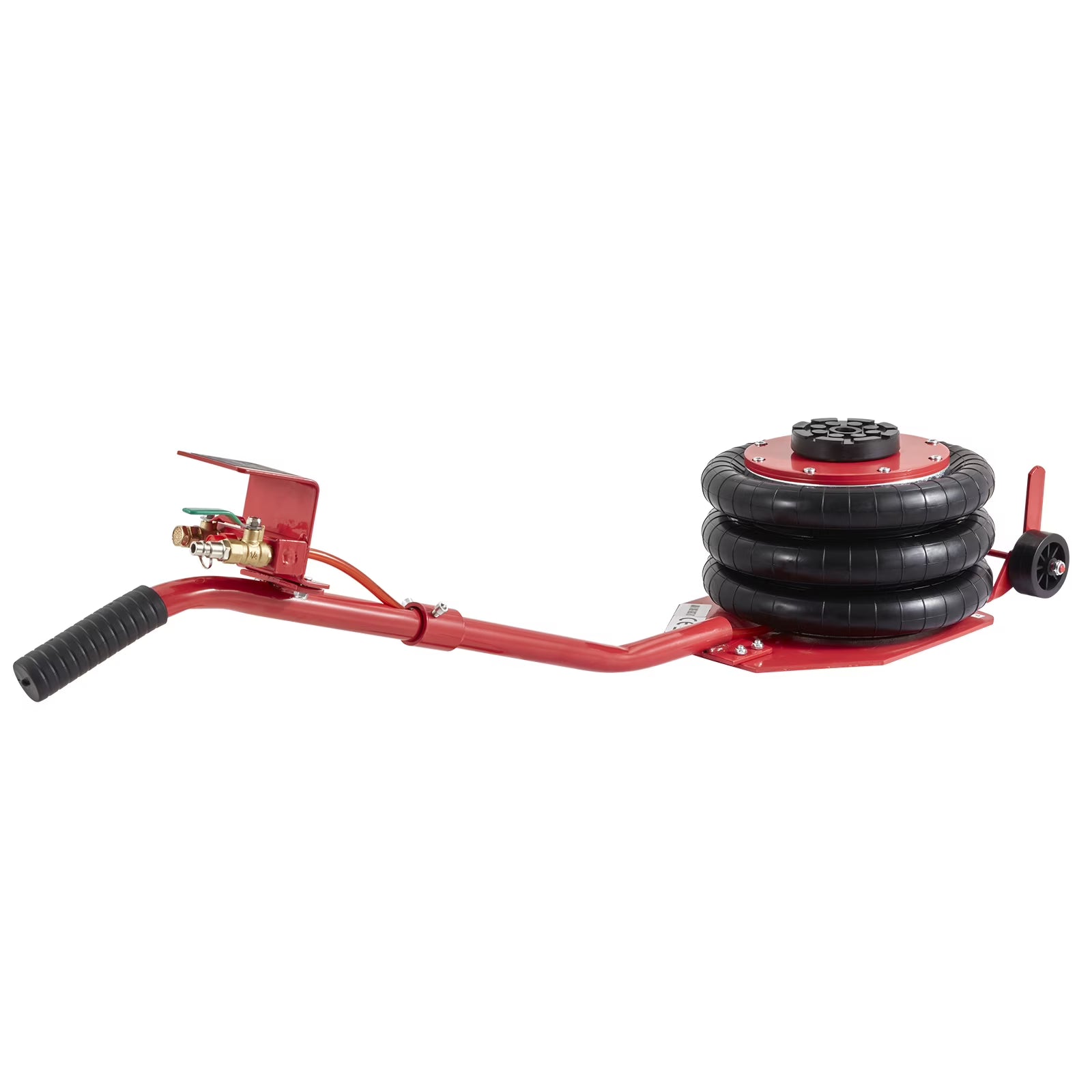 KFFKFF KFFKFF Air Jack, 3 Ton/6600 lbs Three Bag Air Jack, Air Bag Jack with Six Steel Tubes, Lift Height up to 17.7 /450mm, 3-5 Seconds Fast Lift Air Jack with Long Handle for Auto Repair