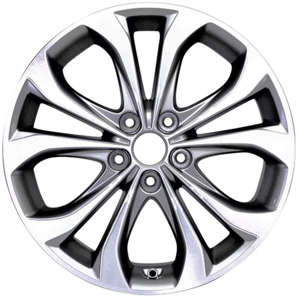 New Aluminum Alloy Wheel Rim 18 Inch Fits 2013-2014 Hyundai Sonata 5 Lug 114.3mm 10 Spokes