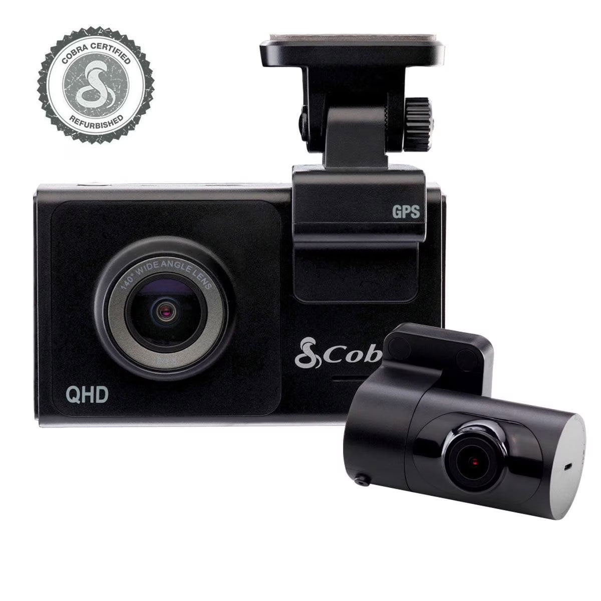 Restored Cobra Smart Dash & Rear Cam SC 200D QHD 1600P WiFi GPS (Refurbished)