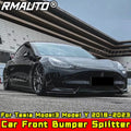 For Tesla Model3 Model Y 2018-2023 Body Kit Front Bumper Splitter Glossy Black Sport Style Front Bumper Diffuser Car Accessories