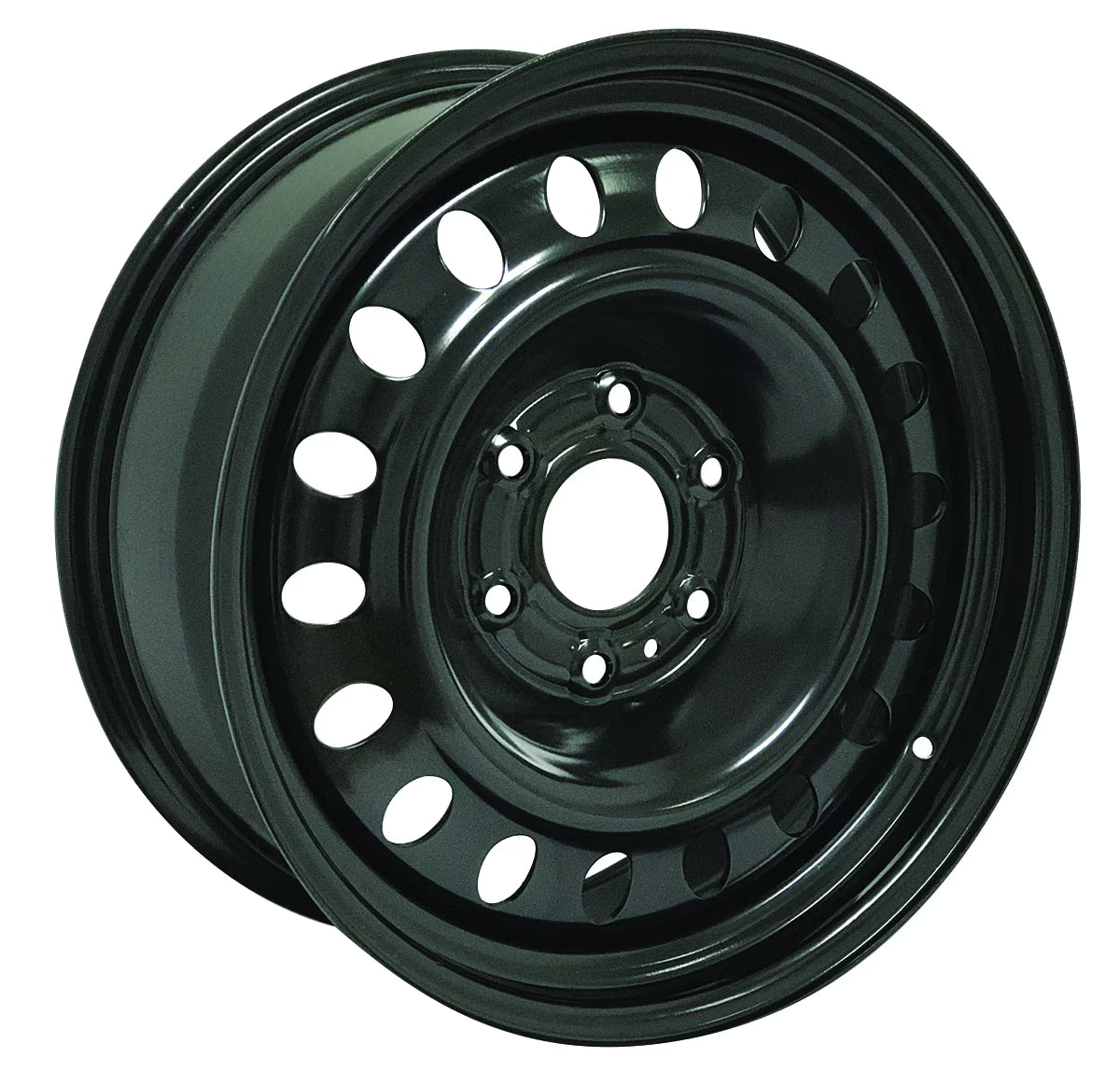 18x8 RTX Black Steel Wheel 6x5.5 (25mm)