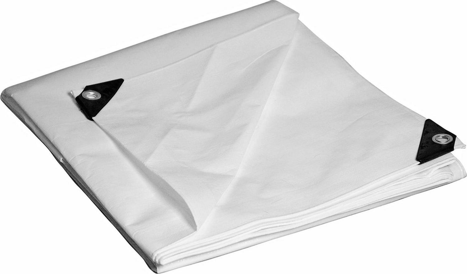 DRY TOP 33040 30¡ä X 40¡ä White Heavy-Duty UV Treated Poly Tarp