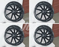 NEW 19 inch x 8.5 Alloy Wheels Rims Bolt Pattern 5x120 Gloss Black +35 offset Set of 4