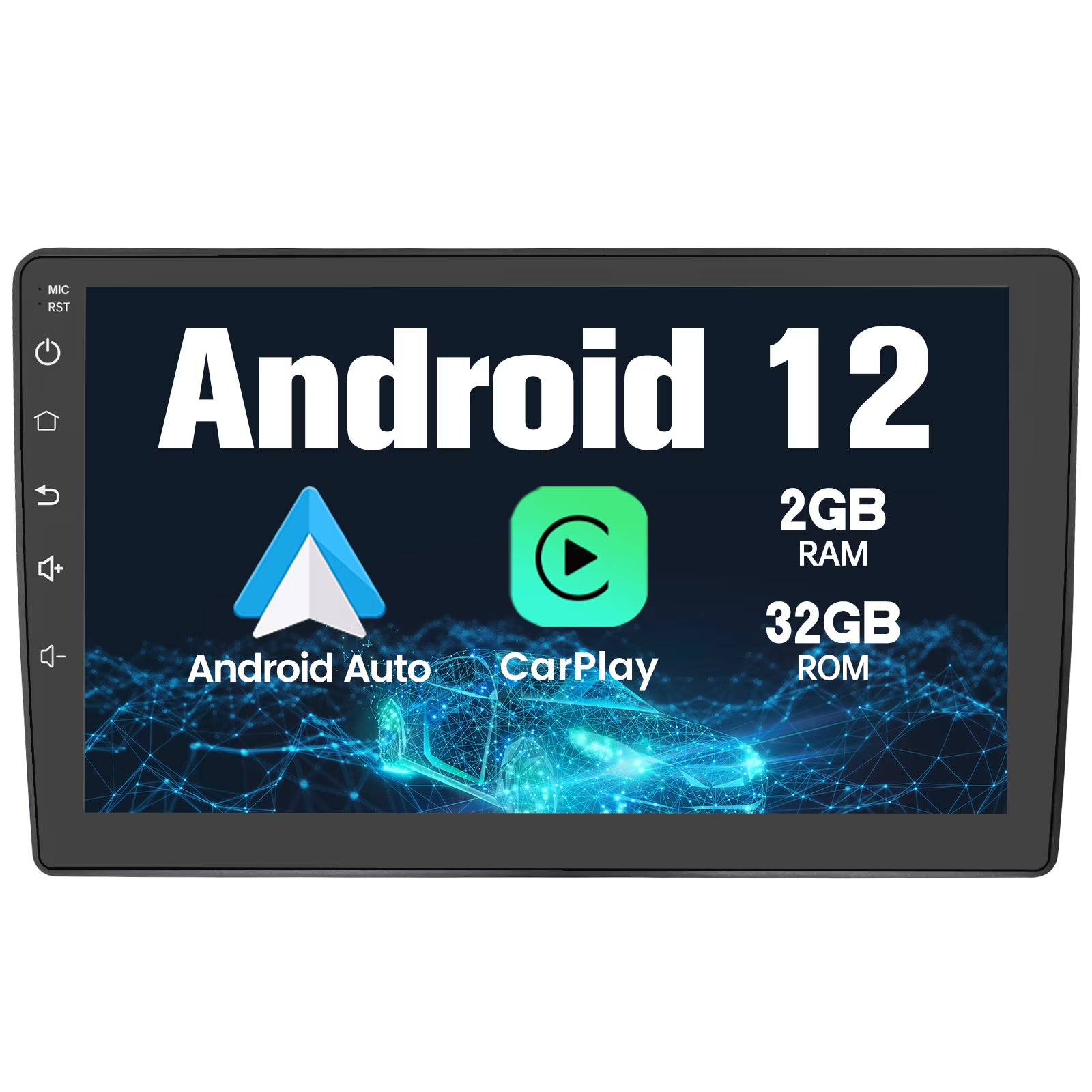 AWESAFE Android 12 10 inch Touch Screen Car Radio Stereo for Chevrolet Chevy Silverado Tahoe Equinox GMC Sierra Yukon with Wireless CarPlay Andriod Auto GPS Bluetooth /FM RAM 1G ROM 32G