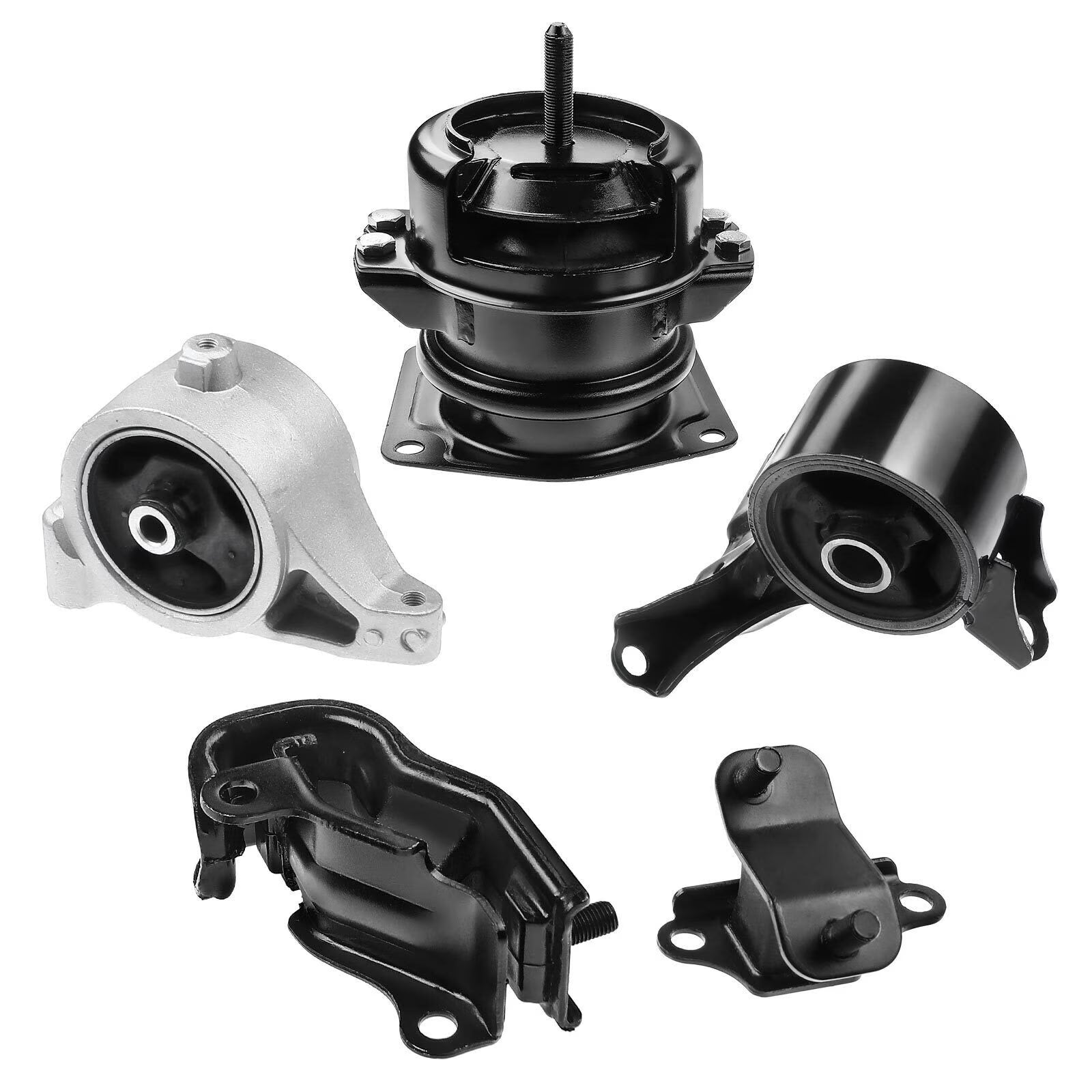A-Premium Engine Motor and Transmission Mount Kit Compatible with Acura MDX 2001-2002 & Honda Pilot 2003-2004, Automatic Transmission, 5-PC Set