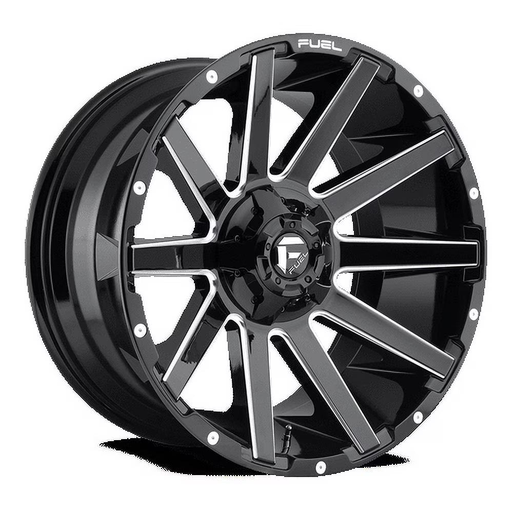 Fuel 1PC Aluminum Rim D615 CONTRA 20X10in Gloss Black Milled Finish, D61520008247