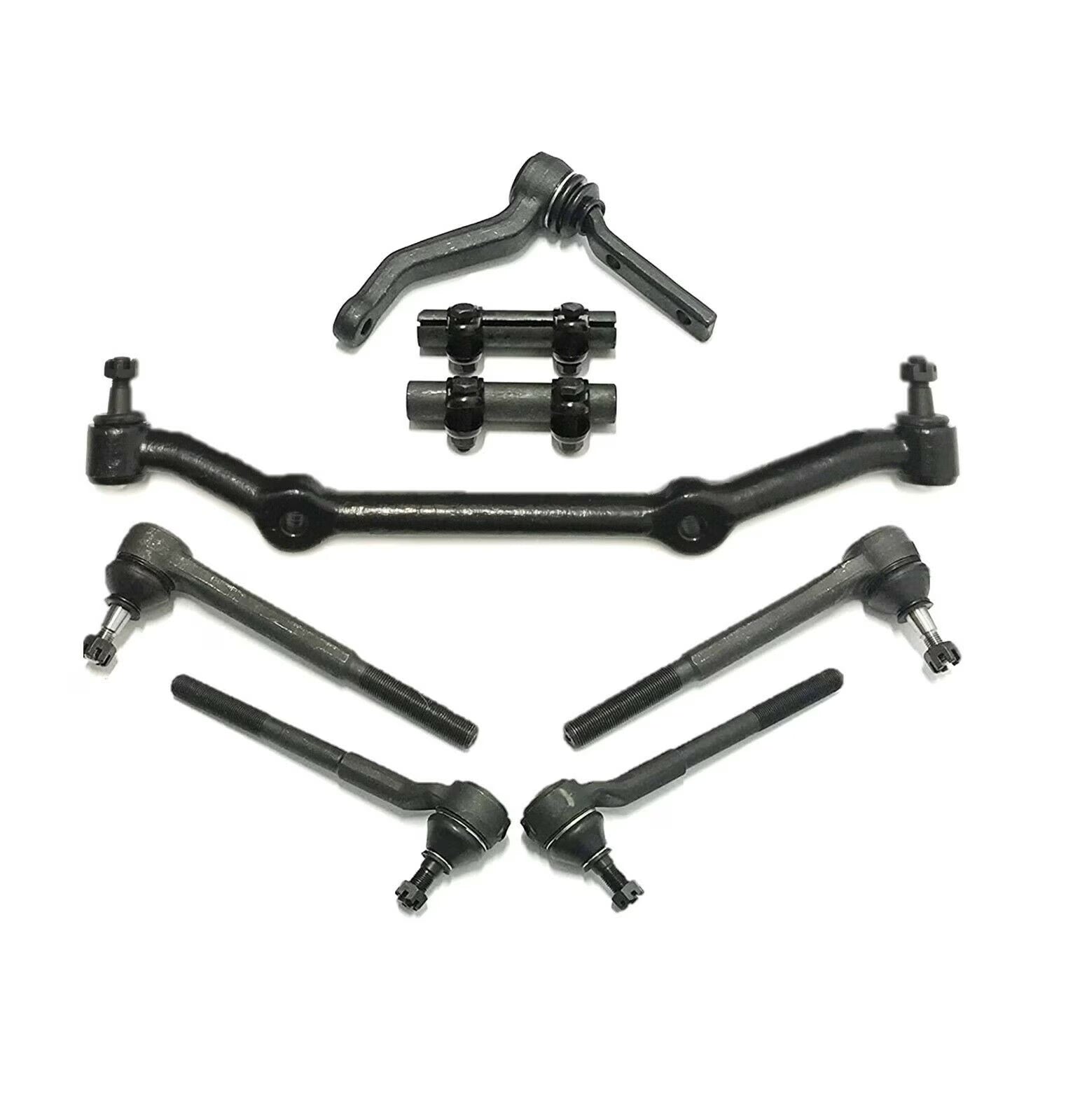 New 8 Pc Steering Kit for 2WD Models Center Link Tie Rod Ends Outer Inner Adjusting Sleeves Idler Arm Fits select: 1982-1995 CHEVROLET S TRUCK, 1983-1995 CHEVROLET BLAZER