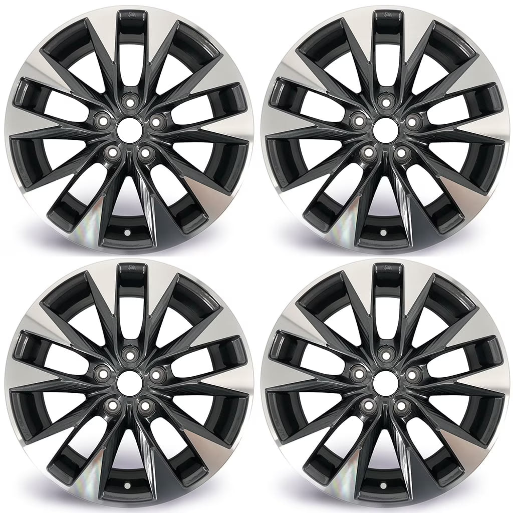 For Nissan Sentra OEM Design Wheel 17  17x6.5 2016-2019 Machined Grey SET OF 4 Replacement Rim