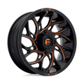 Fuel D780 Runner Utv 24X7 4X137 13Et 66.56Cb Gloss Black Milled Orange Wheel