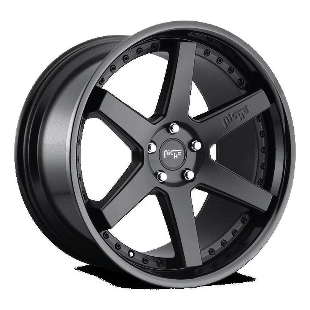 Niche M192 Altair 18X8.5 5X112 42Et 72.56Cb Gloss Black Matte Black Wheel