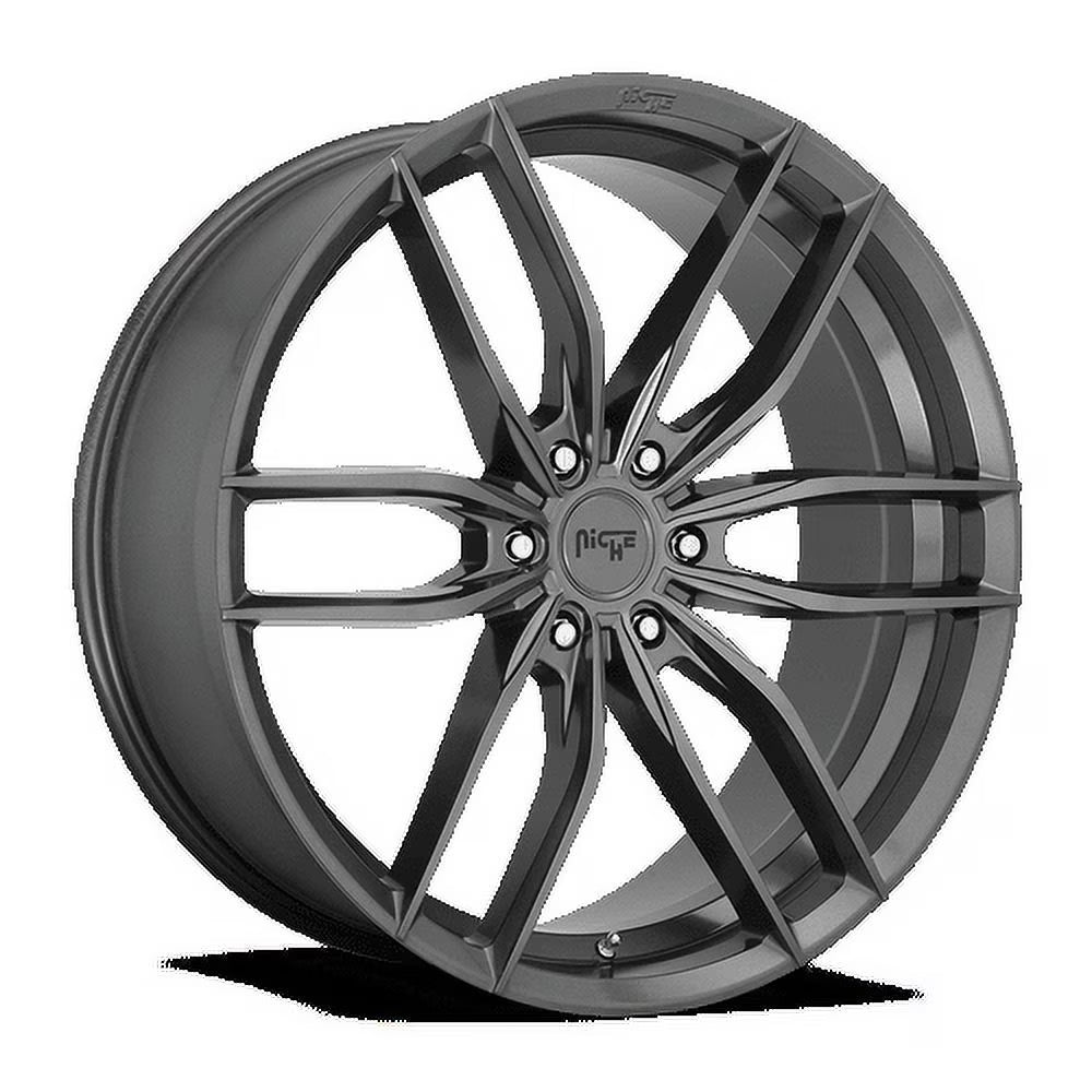 Niche 1PC Aluminum Rim M204 VOSSO 20X9in Matte Anthracite Finish, M204209084+20