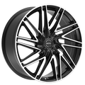 1 X Motiv 429MB 22X9 6X135/6X5.50 106.2 Hub +25 Offset Black Wheel Rim