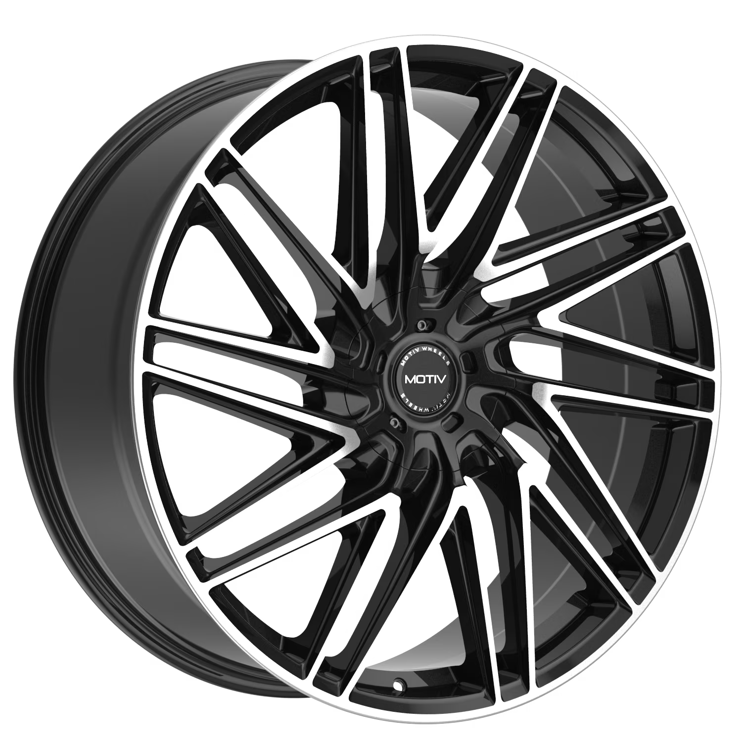 1 X Motiv 429MB 22X9 6X135/6X5.50 106.2 Hub +25 Offset Black Wheel Rim