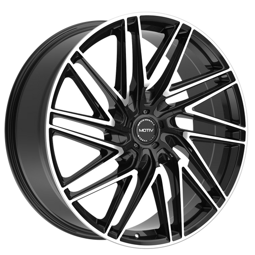 1 X Motiv 429MB 22X9 6X135/6X5.50 106.2 Hub +25 Offset Black Wheel Rim
