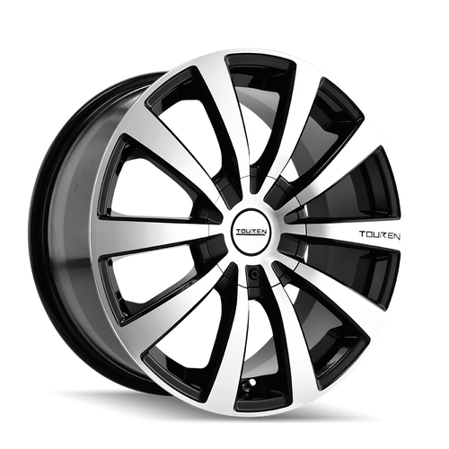 16x7 Touren TR3 Black/Machined Wheel 4x100/4x4.5 (42mm)