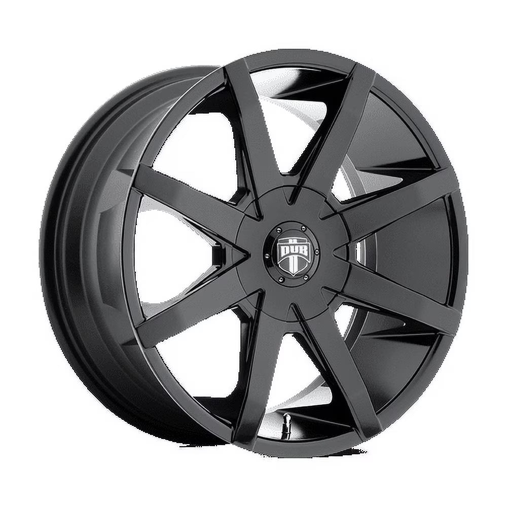 DUB 1PC Aluminum Rim S110 PUSH 24X9.5in Gloss Black Finish, S110249597+25