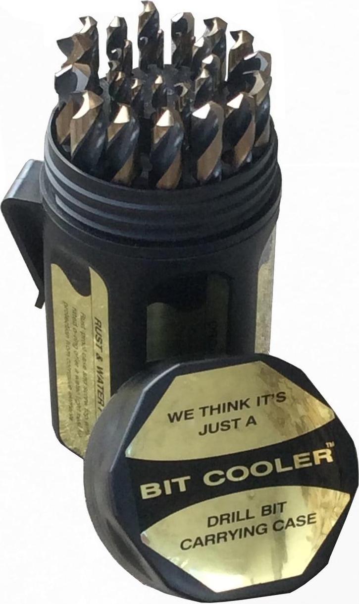 29 Piece m42 Cobalt Drill Bit Set in Round Plastic Case. Sizes 1/16¡å - 1/2¡å x 64ths