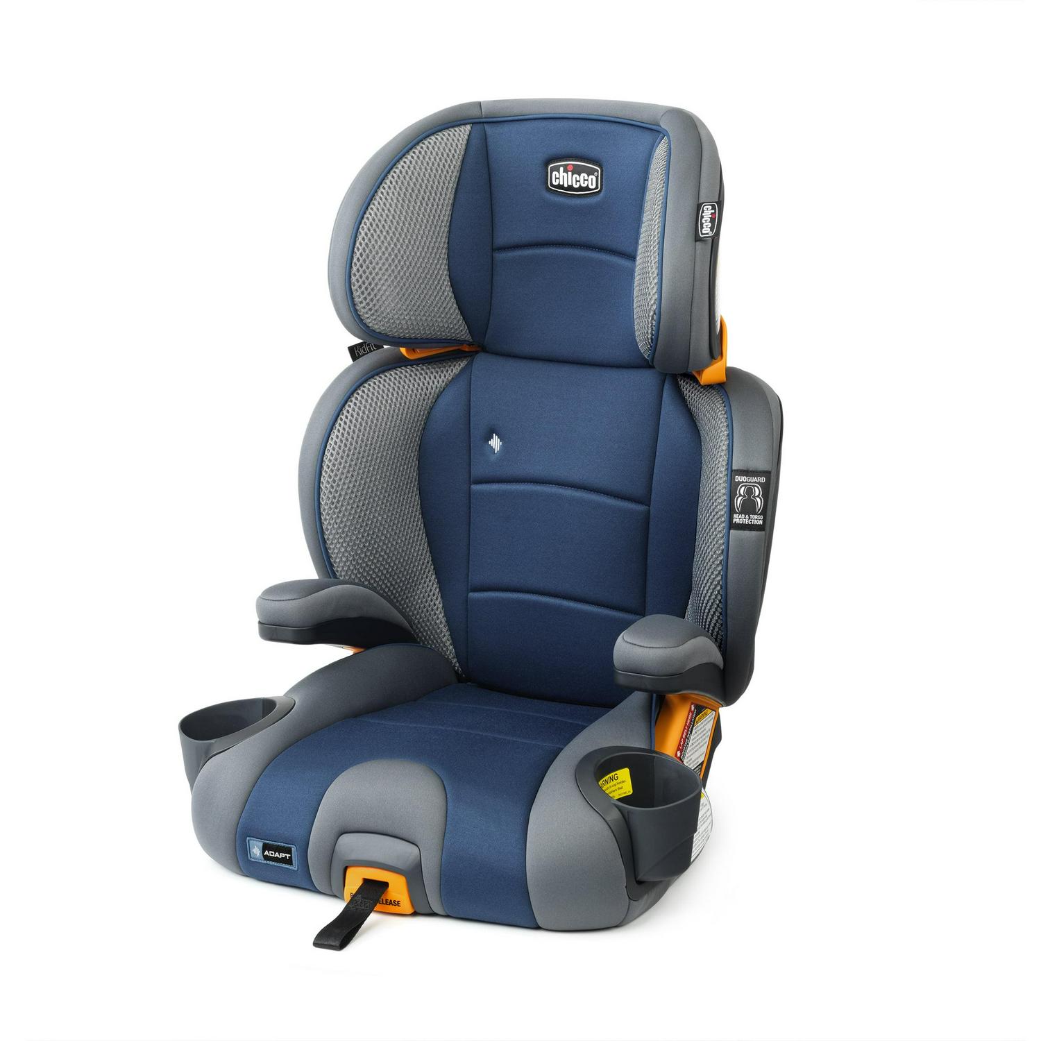 Chicco KidFit Adapt Plus 2-in-1 Belt Positioning Booster Car Seat - Vapor (Grey). New
