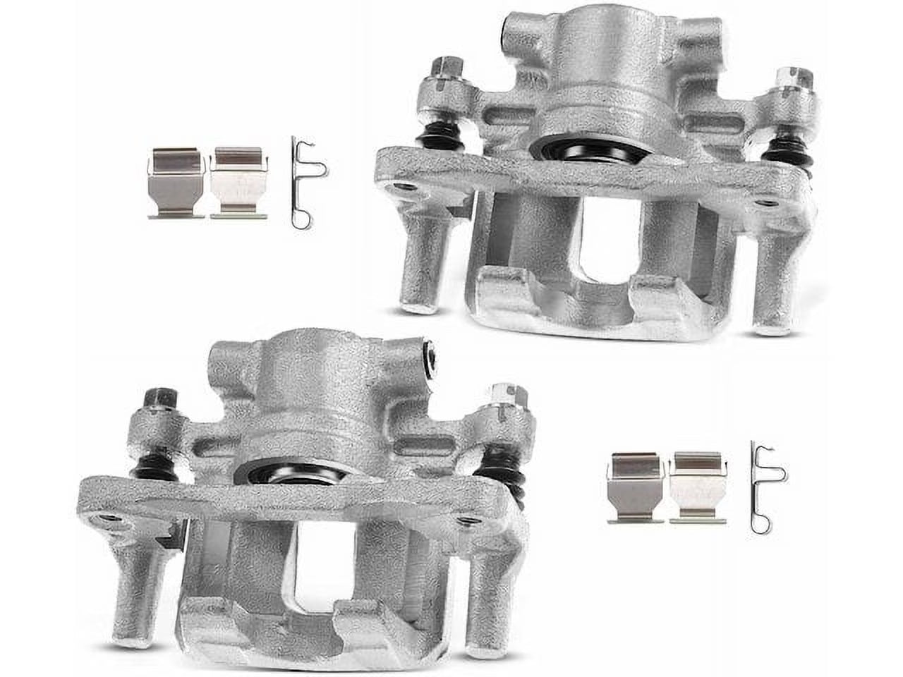 Brake Caliper Set - Compatible with 2008 - 2017 Mitsubishi Lancer 2009 2010 2011 2012 2013 2014 2015 2016
