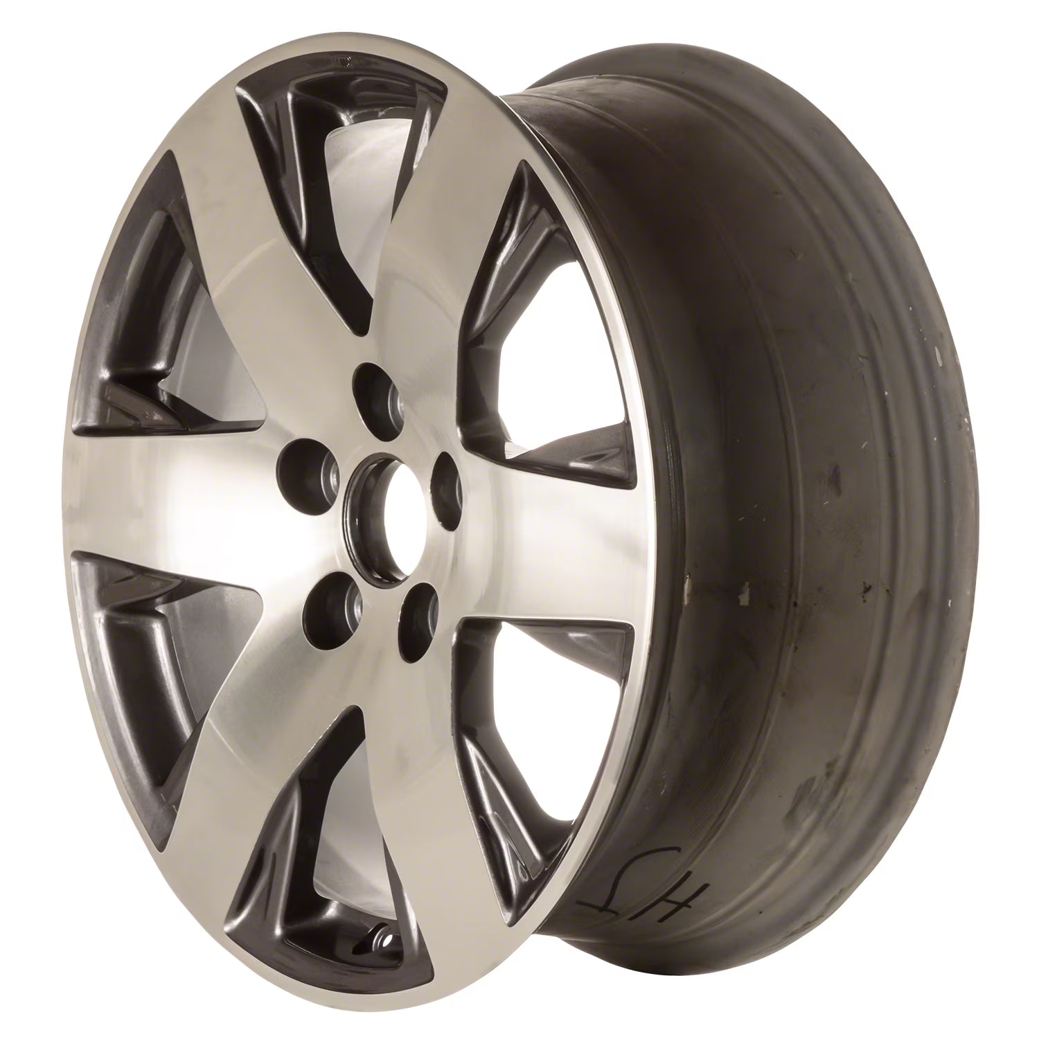 New Aftermarket Machined and Painted Medium Charcoal Aluminum Wheel 18 x 7.5 42700SZAA71 fits 2012-2015 Honda Pilot