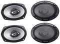(4) Kenwood KFC-6966S 1600 Watt 6x9  3-Way Car Stereo Speakers