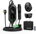40 Amp Level 2 EV Charger For Tesla Model 3/X/Y/S/Cybertruck, 25FT Portable Charging Cable NEMA 14-50 Plug 240V 9.6kW