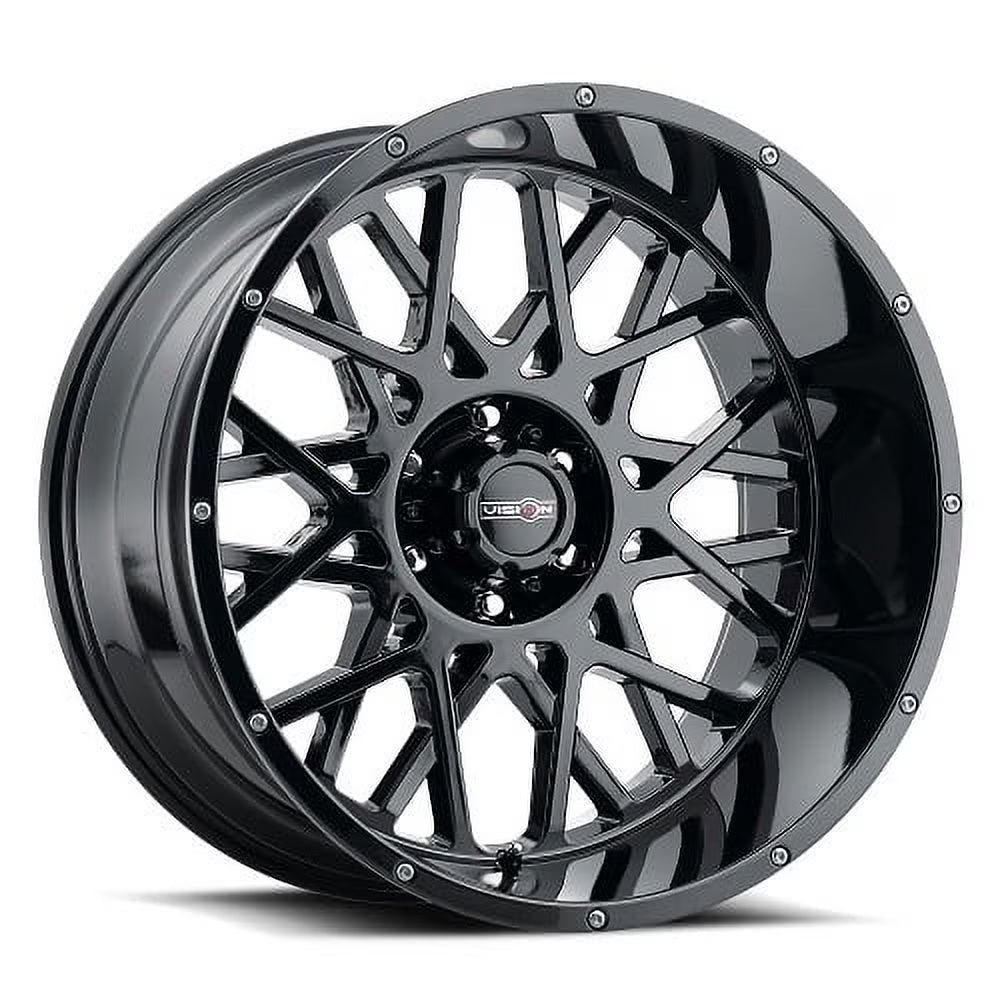 24x12 Vision 412 Rocker Gloss Black Wheel 5x5 (-51mm)