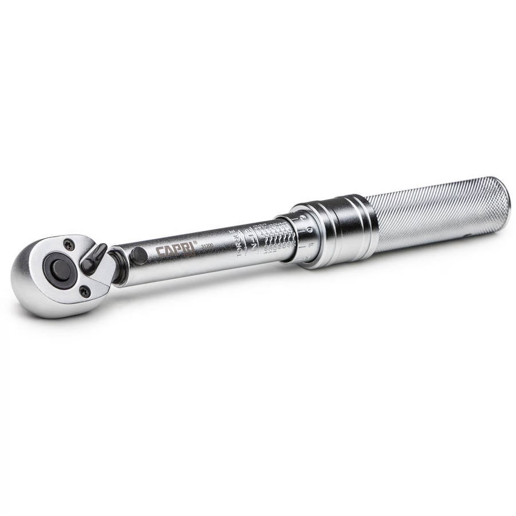 Capri Tools 31200 20-150 Inch Pound Industrial Torque Wrench, 1/4 , Matte Chrome