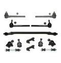 13 Pc Complete Front Suspension Kit Center Link Tie Rod Ends Adjusting Sleeves Upper Lower Ball Joints Fits select: 1992-1999 CHEVROLET GMT-400, 1995-2000 CHEVROLET TAHOE