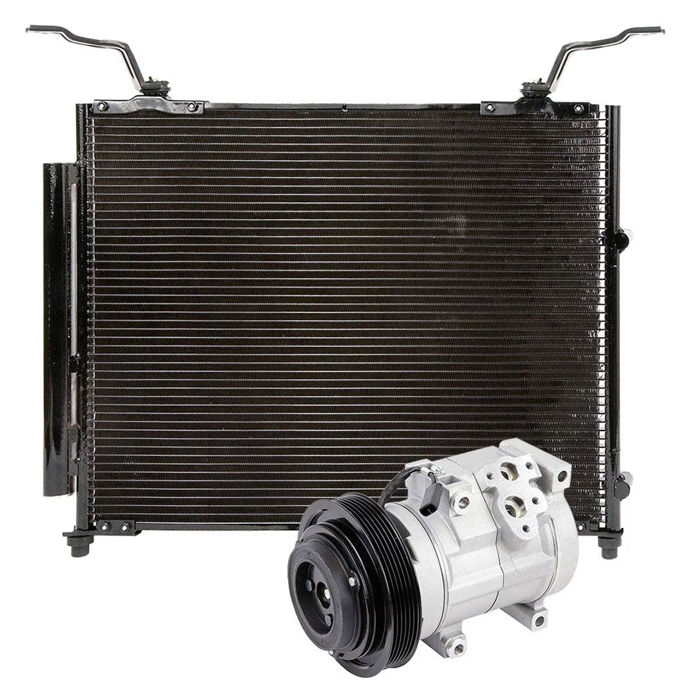 AC Compressor w/ A/C Clutch, Condenser & Drier For Honda Pilot 2005 2006 2007 2008 - BuyAutoParts