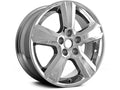 Aluminum Wheel - Chrome Cladded - 5 Spoke - 5 Lug - 17 x 7 Inch - 38mm Offset - Compatible with 2010 - 2012 Chevy Malibu 2011