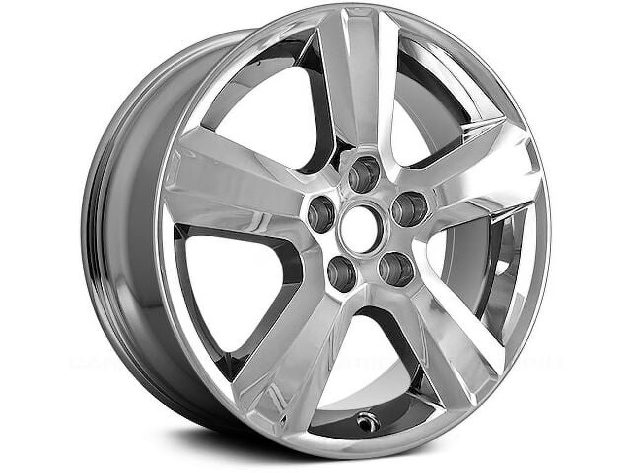 Aluminum Wheel - Chrome Cladded - 5 Spoke - 5 Lug - 17 x 7 Inch - 38mm Offset - Compatible with 2010 - 2012 Chevy Malibu 2011