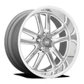 US Mag 1PC Aluminum Rim U130 BULLET 17X8in Textured Gun Metal with Milled Edges Finish, U13017806545