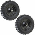 2pcs Front 4.10-6 Tires and Wheels Rims and 12mm Bearings 6  Go Kart Wheel 4.10x6 Tubeless Tire for ATV Quad Mini Bike Scooter Lawn Tractor Mower 4 Wheelers Drift Trike Snow Blower Wheelbarrow