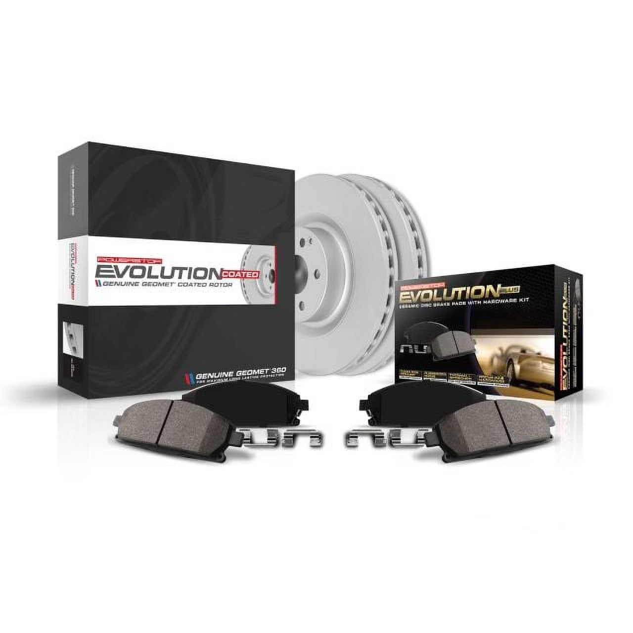 PowerStop Rear Geomet Coated Brake Rotor and Pad Kit Fits: CADILLAC CHEVROLET GMC Select Models CRK8173