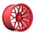 Asanti Black Flow Formed Aluminum Rim AB39 20X12 5X115 C-RED 6MM, AB039QX20121506