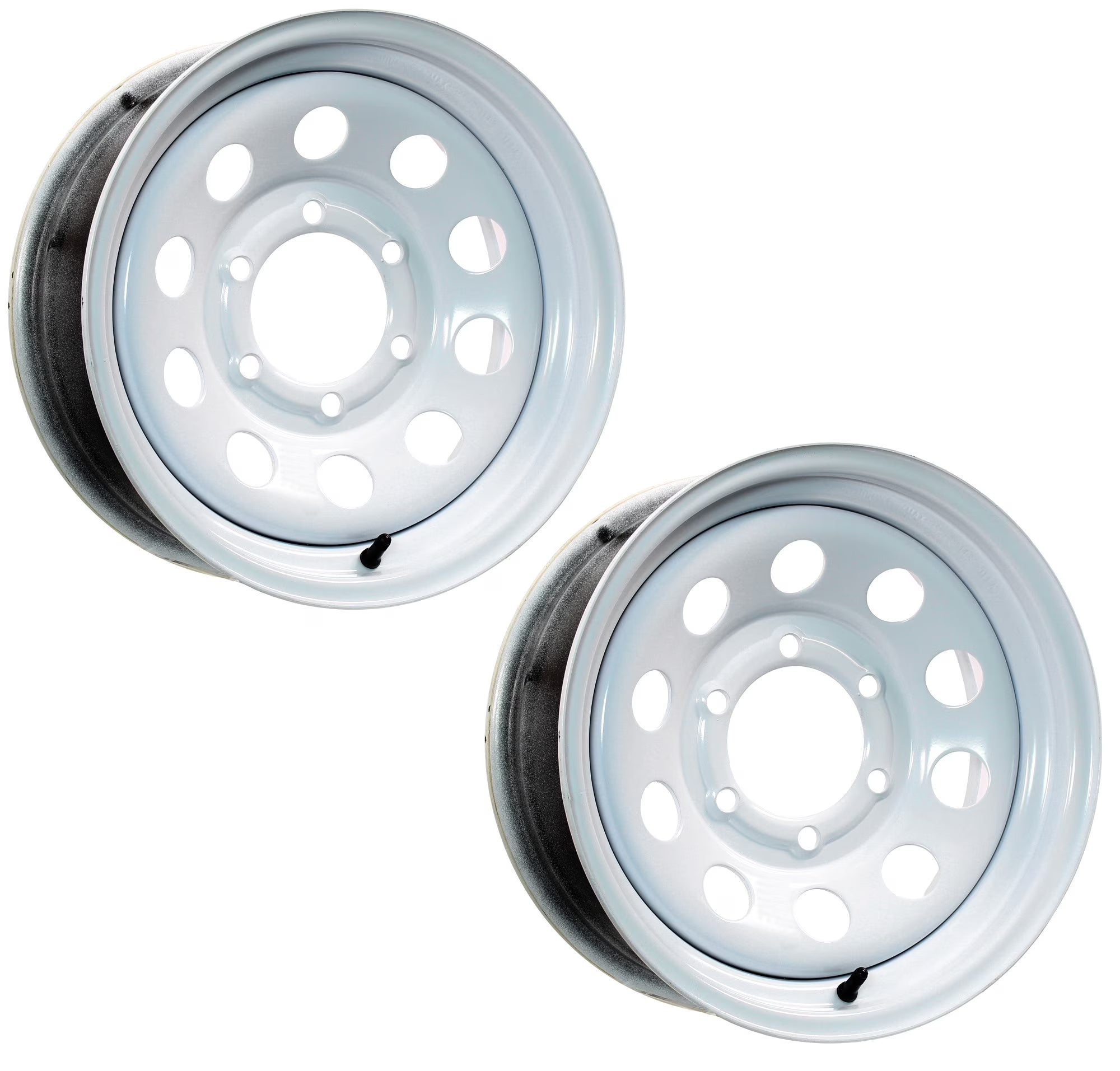 eCustomrim 2-Pack Trailer Rim Wheel 15X6 6 Lug White Modular
