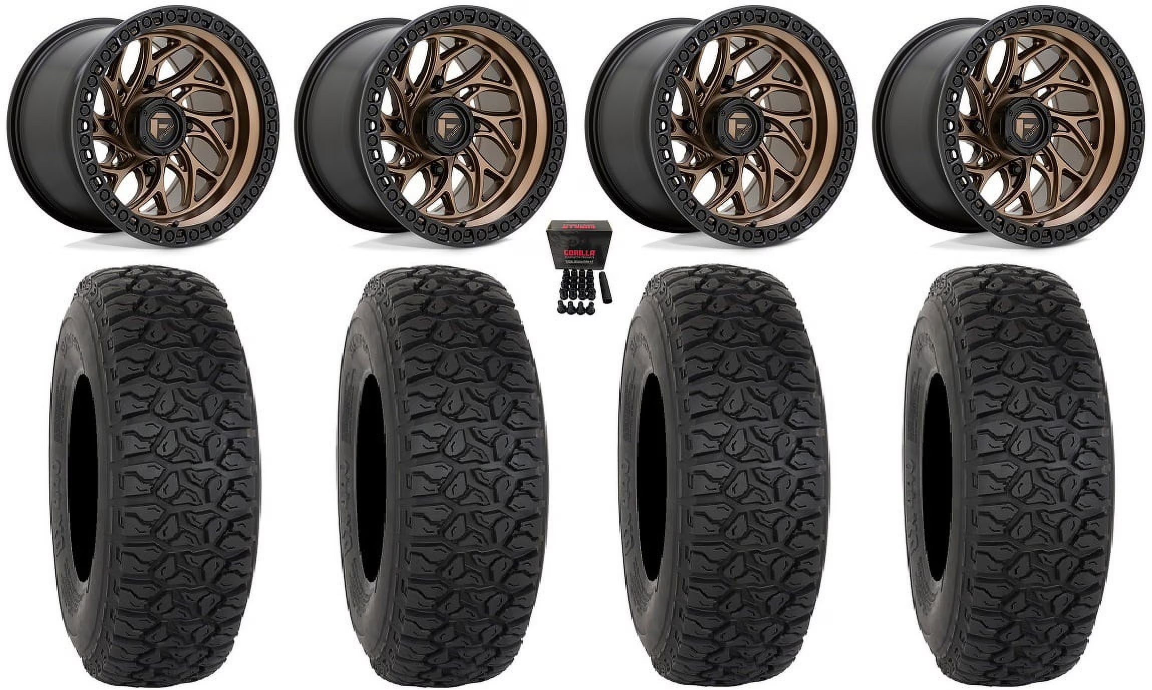 Fuel Runner 15  Wheels Bronze 33  DX440 Tires Sportsman RZR Ranger