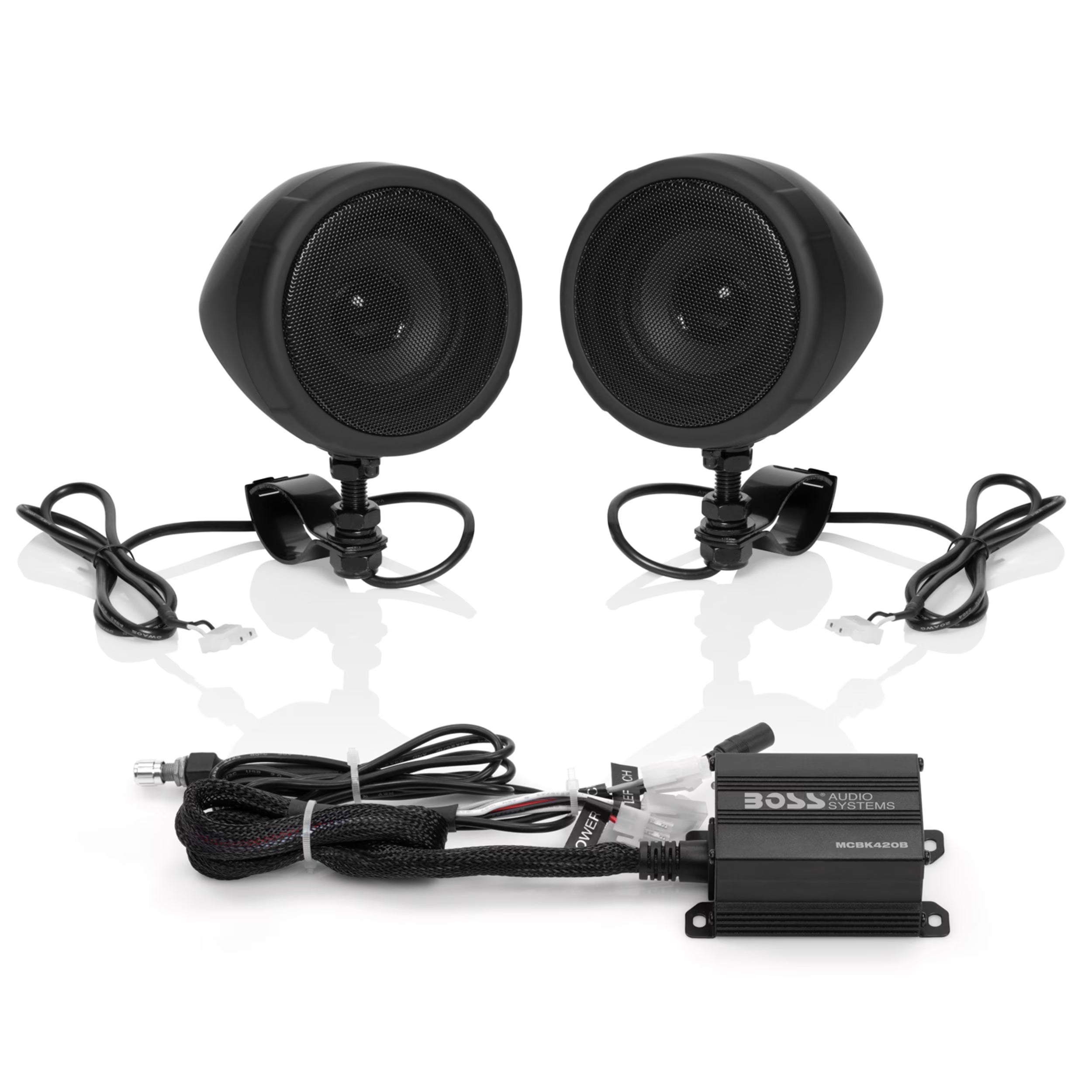 Boss Audio Systems MCBK420B Motorcycle Speaker Amplifier, Bluetooth, 3?? Speakers