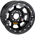 AERO 53 Series 15 x 8 Black IMCA Certifed Wheel w/ Beadlock, 3 Offset
