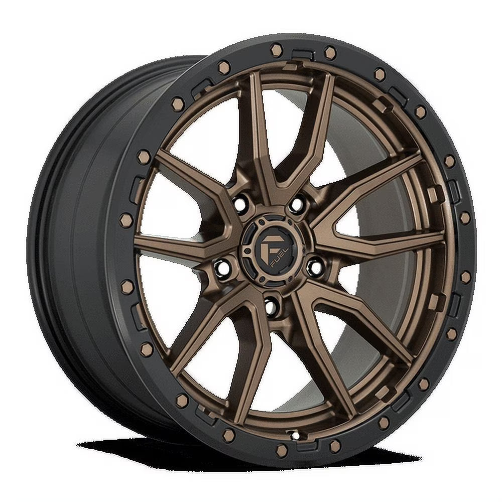 Fuel D681 Rebel 16X8 6X139.7 1Et 67.06Cb Matte Bronze Black Bead Ring Wheel