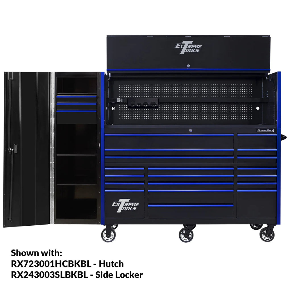 Extreme Tools 72¡å x 30¡å, 19 Drawer Roller Cabinet with 250 lbs. drawer slides, RX 250 Series
