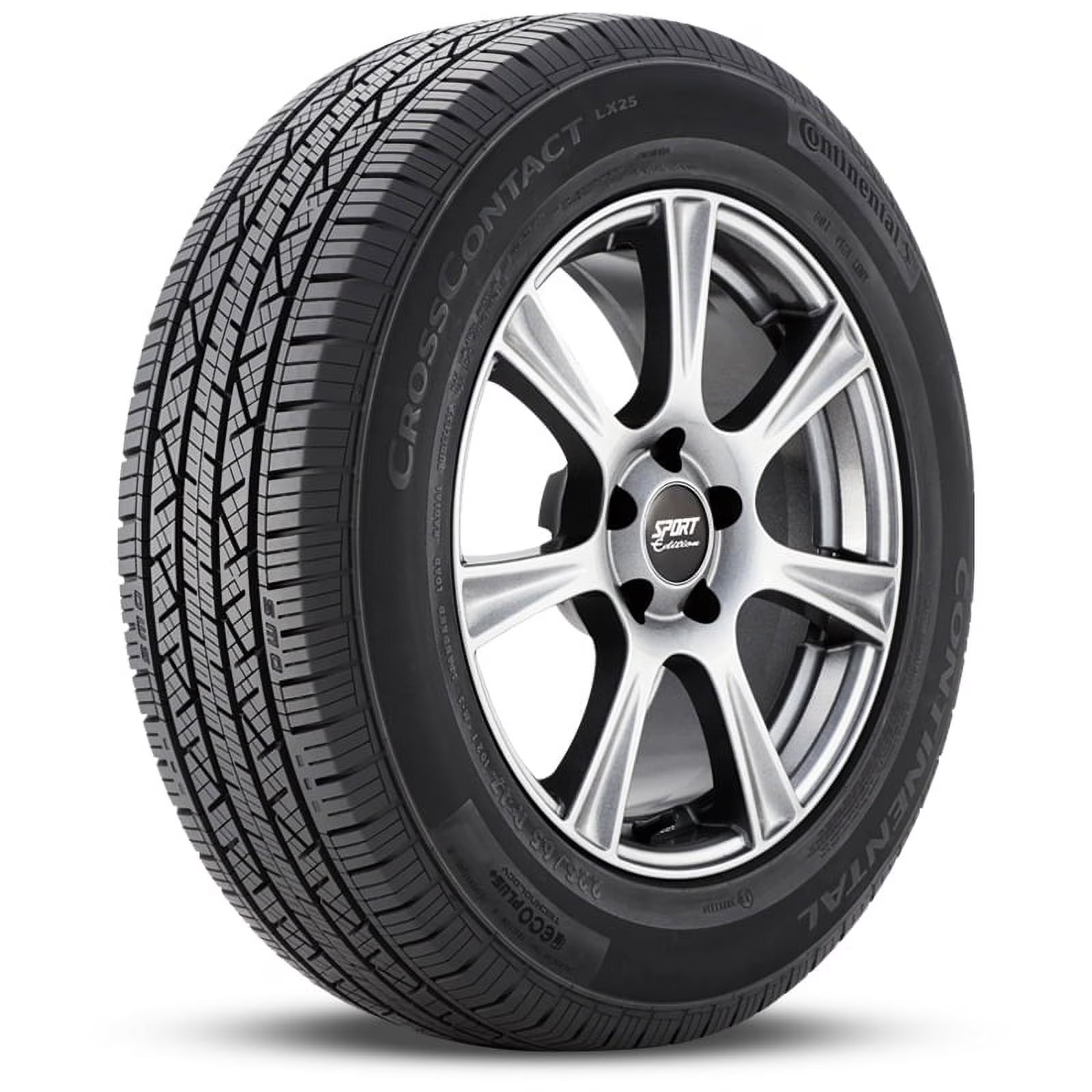 1 Continental CrossContact LX25 235/55R19 101H All Season 70K Mi Warranty 740AA 15491550000 / 235/55/19 / 2355519
